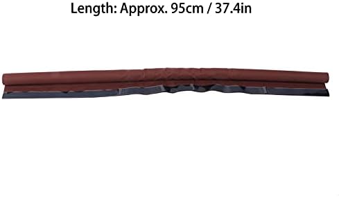 plplaaobo Door Sealing Strip Brown Foam Draft Stopper with Hook and Loop