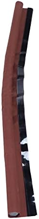 plplaaobo Door Sealing Strip Brown Foam Draft Stopper with Hook and Loop