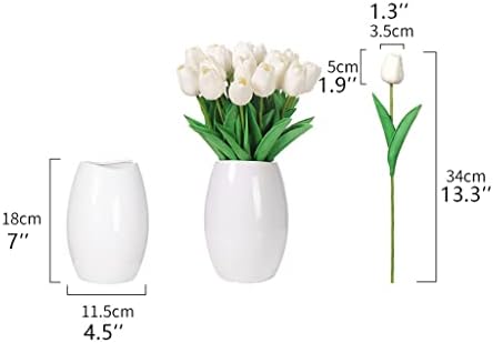 Artificial Tulip Flowers with Vase Set for Home Decor