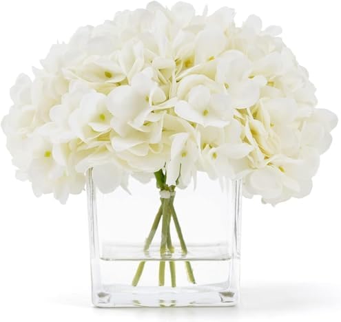 Exotic Dried Flower Bouquet Quiet Hydrangea Artificial Flowers Vase Arrangement