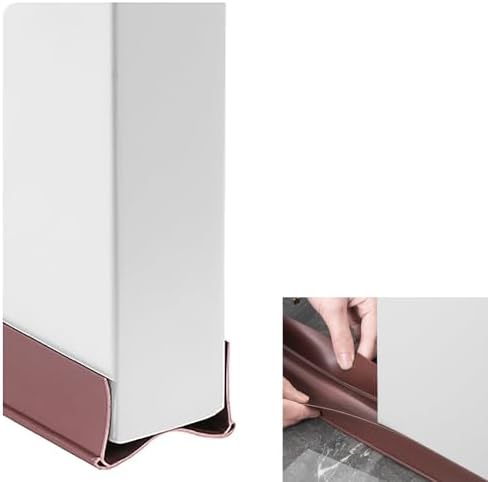 PVC Weather Stripping Door Seal Windproof Soundproof 38 Inches Brown