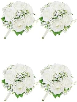 Exotic Dried Flower Bouquet 7 Inch Bridesmaid Bouquets 4PCS