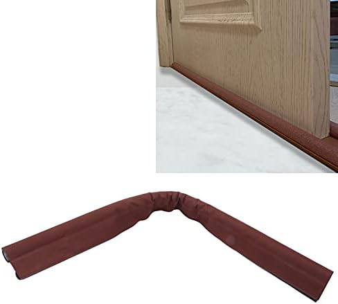plplaaobo Door Sealing Strip Brown Foam Draft Stopper with Hook and Loop