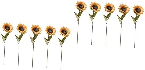 10 Pcs Artificial Sunflower Centerpiece Table Decor