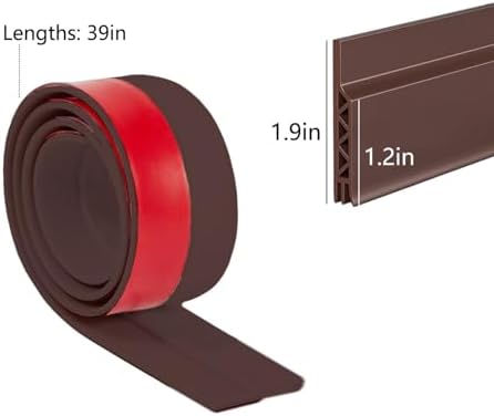 Kakina CMSX Door Draft Stopper 2x39 Brown