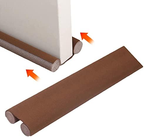 Twin Draft Stopper - Removable Washable Sound Blocker 366in Door Draft Guard