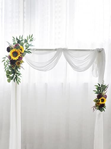 SYNYEY RTWAY Artificial Sunflower Rose Wedding Arch Decor