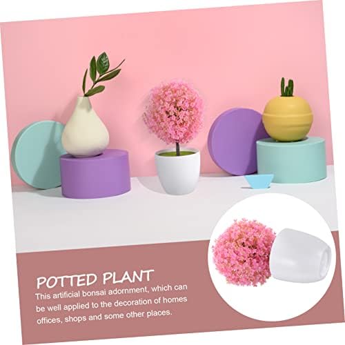 2Pcs Artificial Topiary Ball Plant Decor for Home Office