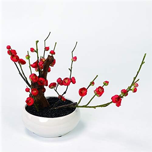 LMJYU Artificial Plum Blossoms 3PCS Vivid Bloom Simplicity Bonsai Display