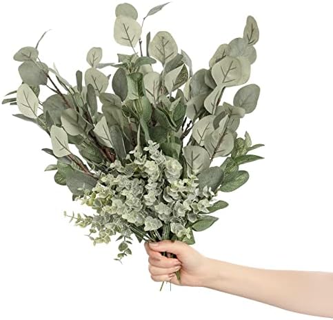 Lings Moment Artificial Eucalyptus Greenery 18Pcs Hanging Decor