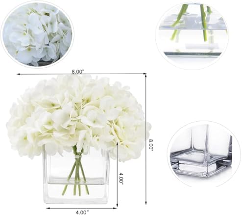 Exotic Dried Flower Bouquet Quiet Hydrangea Artificial Flowers Vase Arrangement