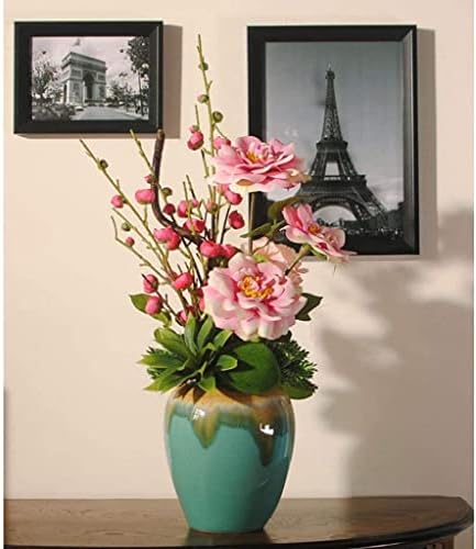 Luxurious Artificial Flowers in Ceramic Vase