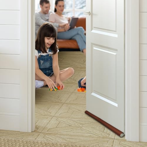 Double-sided Door Draft Stopper for Noise and Wind Blockage