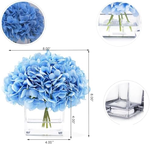Exotic Dried Flower Bouquet Quiet Hydrangea Artificial Flowers Vase Arrangement