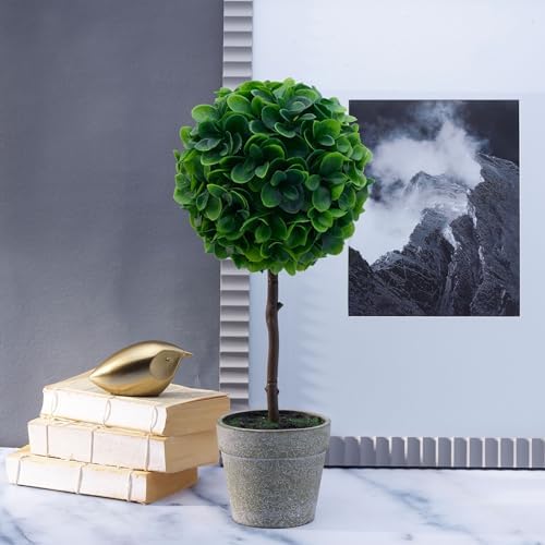 Elements Artificial Boxwood Topiary 17 Inch