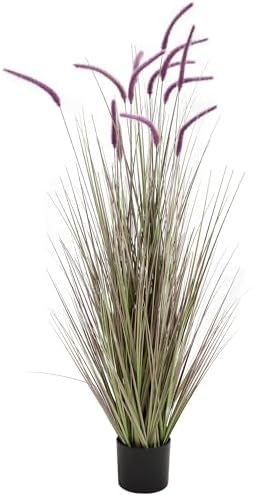 KOL 5ft Purple Horsetail Artificial Grass Plant
