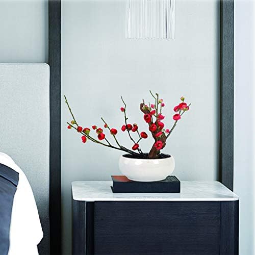 LMJYU Artificial Plum Blossoms 3PCS Vivid Bloom Simplicity Bonsai Display