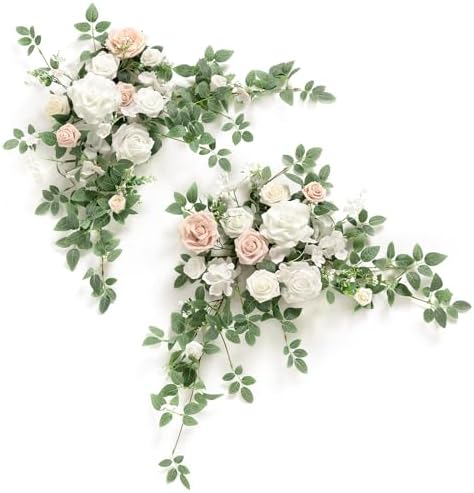 Lings Moment 2PCS Artificial Floral Swags Centerpieces