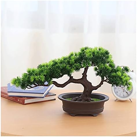 Artificial Bonsai Pine Tree 7 Inch Faux Potted Plant