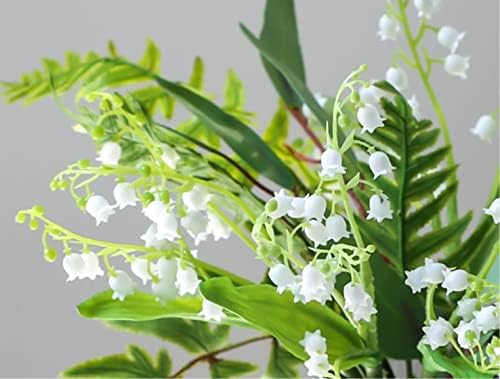 Artificial Flowers White Convallaria Silk Home Decor