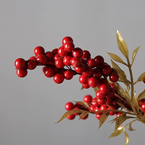 Fake Flowers Artificial Flowers Red Berry Decor