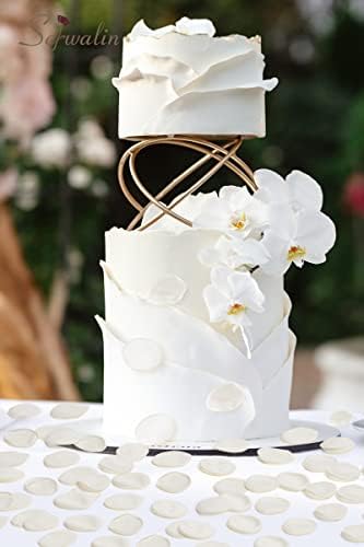 Serwalin 300PCS Ivory White Artificial Rose Petals for Weddings