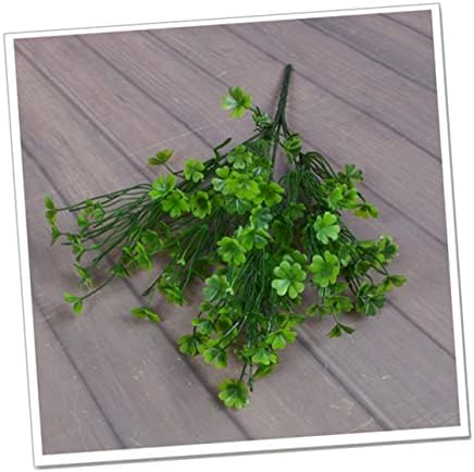 5 Pcs Artificial Shamrock Plants Four Leaf Decor
