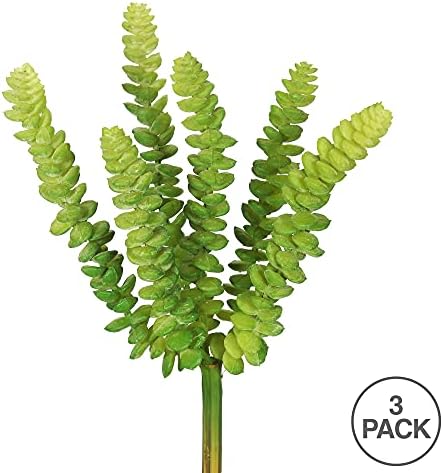 Vickerman Everyday 10 Inch Artificial Green Stem With Soft Plastic Leaves