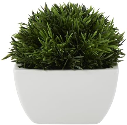 Deco 79 Faux Foliage Artificial Plant with White Ceramic Pot