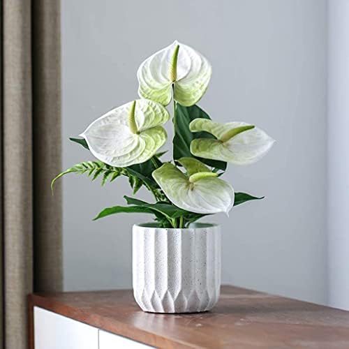 Artificial Flowers Set with Realistic Petals and Elegant Vase