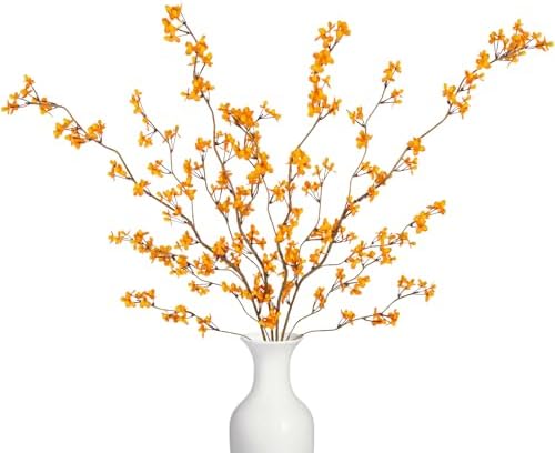 4Pcs Artificial Blossom Branches for Indoor Decor