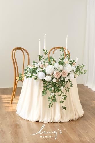 Lings Moment 2PCS Artificial Floral Swags Centerpieces