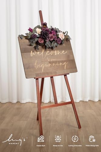 Lings Moment Artificial Flower Swag Arch for Wedding Ceremony