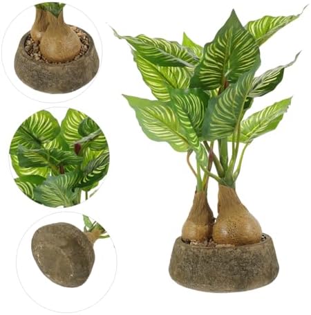 Lifelike Ivy Monstera Faux Plant in Pot Decor