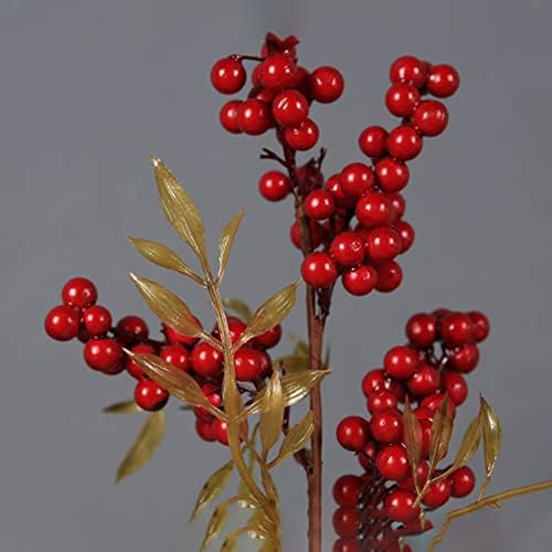 Fake Flowers Artificial Flowers Red Berry Decor