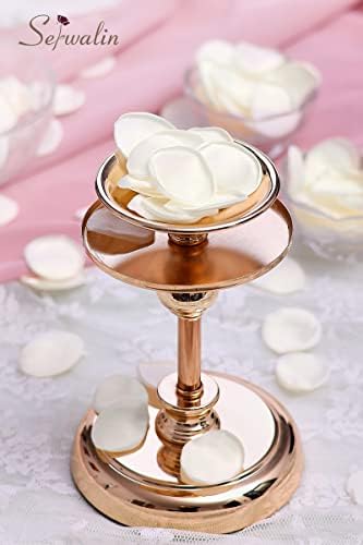 Serwalin 300PCS Ivory White Artificial Rose Petals for Weddings