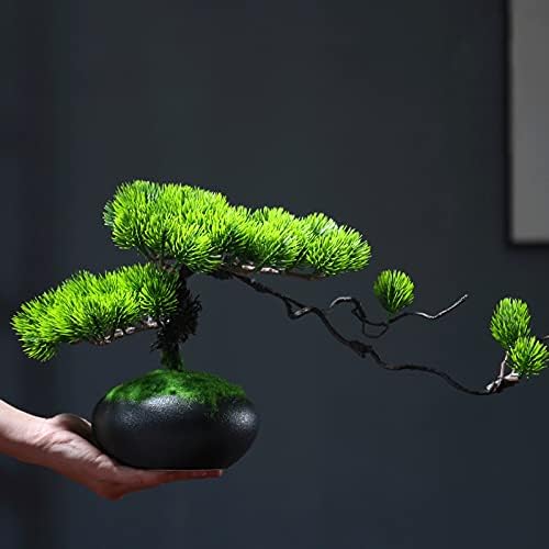 Artificial Pine Bonsai Tree - 8 Inch Decorative Display