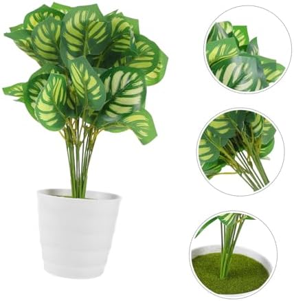 Fake Watermelon Leaf Bonsai Plant for Home Decor