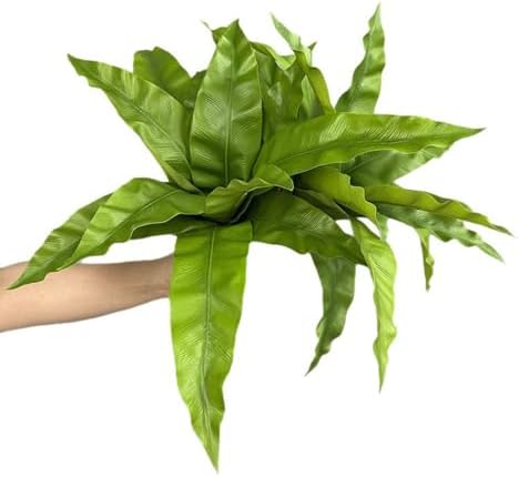 2 Pcs Birds Nest Ferns Fake Plants 177 In Artificial Greenery Shrubs
