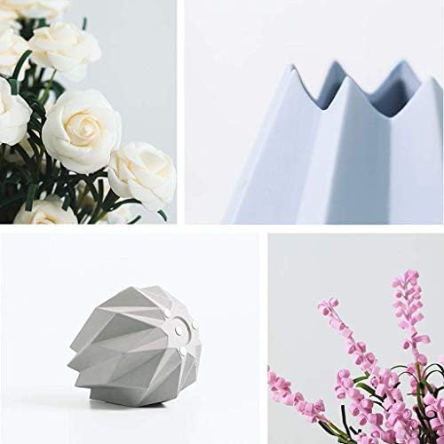 Realistic Artificial Flowers with Ceramic Vase Set