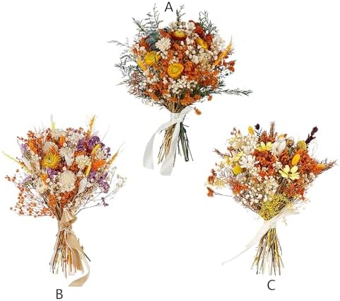 Fall Dried Flower Bouquet Artificial Mixed Foliage Wedding Centerpiece