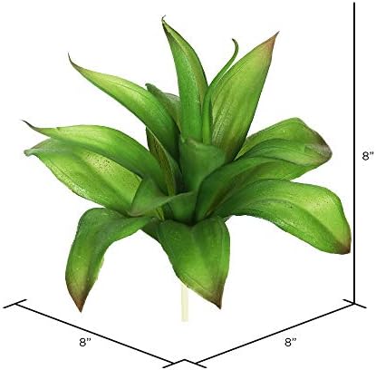 Vickerman Everyday 8 Inch Indoor Artificial Green Agave Stem 3 Pack