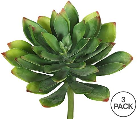 Vickerman 10 Inch Artificial Green Succulent Stem
