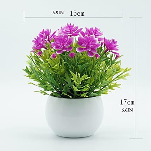 GRCQLWT Artificial Potted Plant Indoor Bonsai Decor