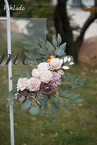 Piklado Faux Flower Swag Set of 2 Champagne Wedding Decor