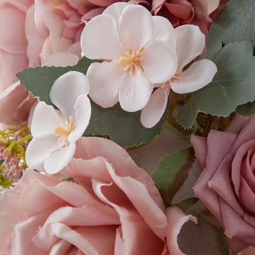 Dusty Rose Wedding Arch Flowers with Drape Kit Pack of 4