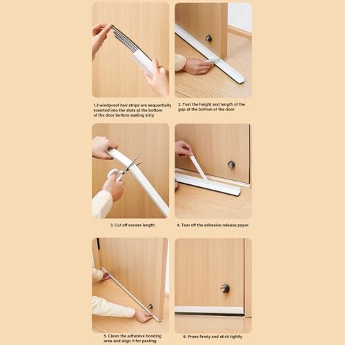 Under Door Draft Stopper Noise Blockers for Front Doors