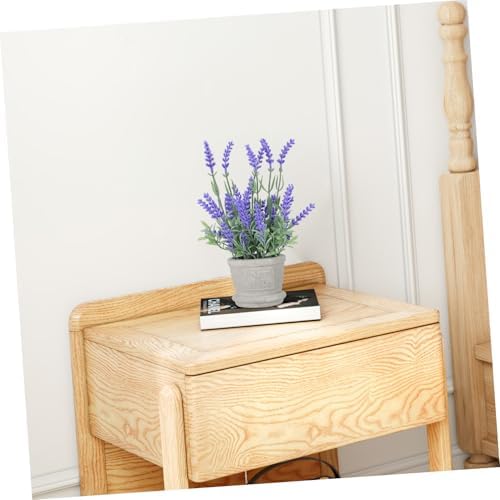 Artificial Lavender Potted Plant for Home Office Decor