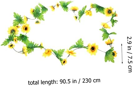Zerodeko Artificial Sunflower Vines for Wedding and Home Decor