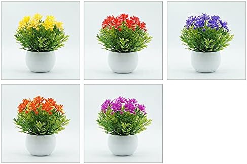 GRCQLWT Artificial Potted Plant Indoor Bonsai Decor